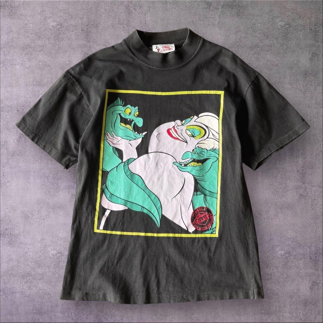 Vintage Disney Ursula Villains T-Shirt 90s USA SM Rare Tee 51cm Used gallery