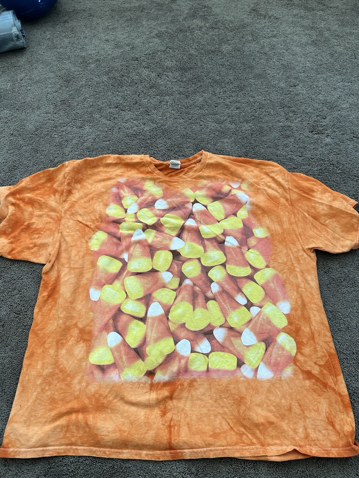 Delta Pro Weight Candy Corn Tie-Dye T-Shirt Orange Mens 3XL Halloween Graphic gallery