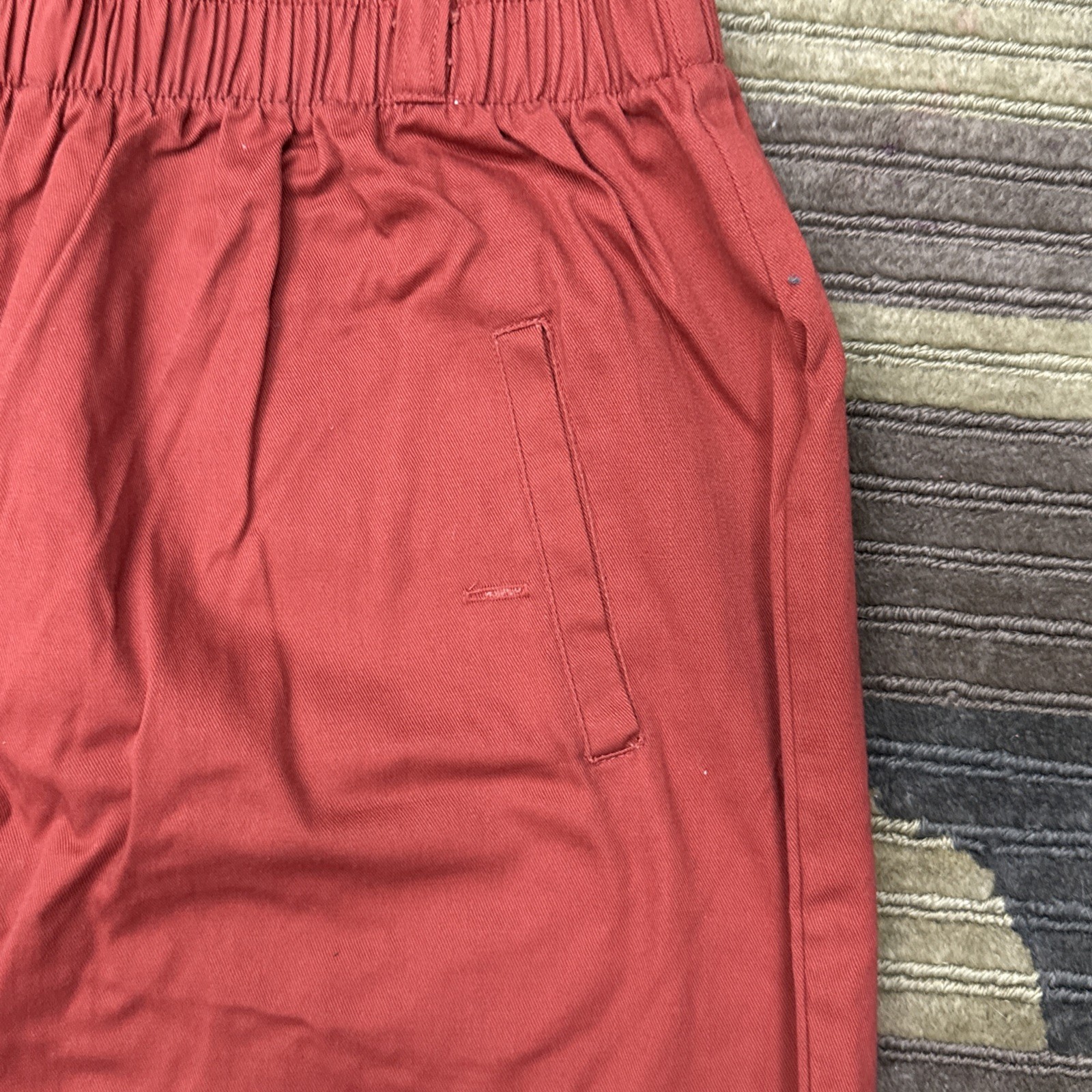 Picket And Post Orange Casual High Rise Elastic Waist Pants Women's Size 16 gallery