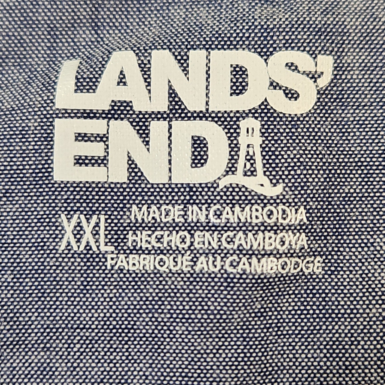 Lands' End Short Sleeve Tee Mens XXL Blue NEW Stretch Classic Fit 1779684 gallery