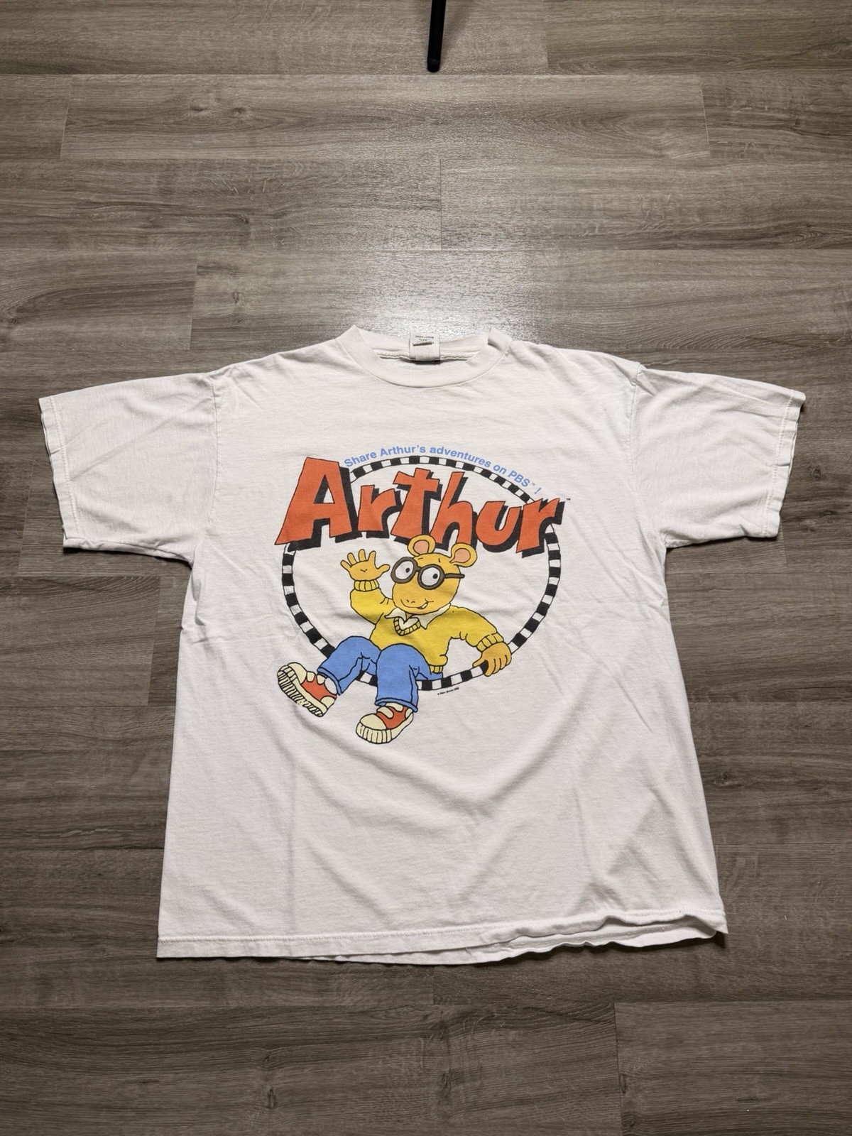 Marc Brown Arthur 1997 Read All About Me White XL 90s Vintage Tee Shirt gallery