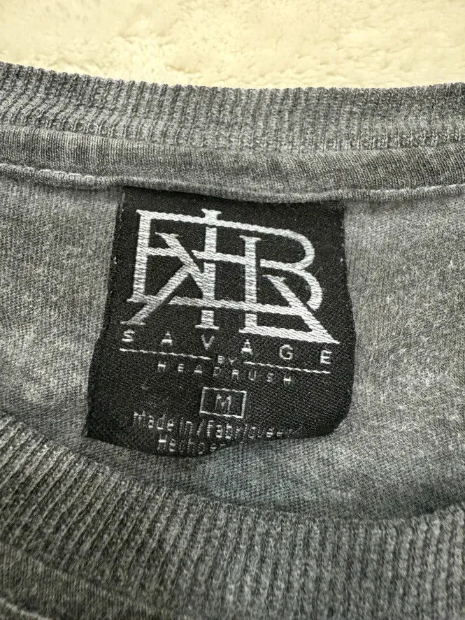 Club Tattoo San Francisco Skull Headrush Savage Shirt Medium Rare Dark Gray OOP gallery