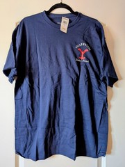Yellowstone Double-Sided Dutton Ranch Graphic Tee Blue XL Cotton Crew Neck