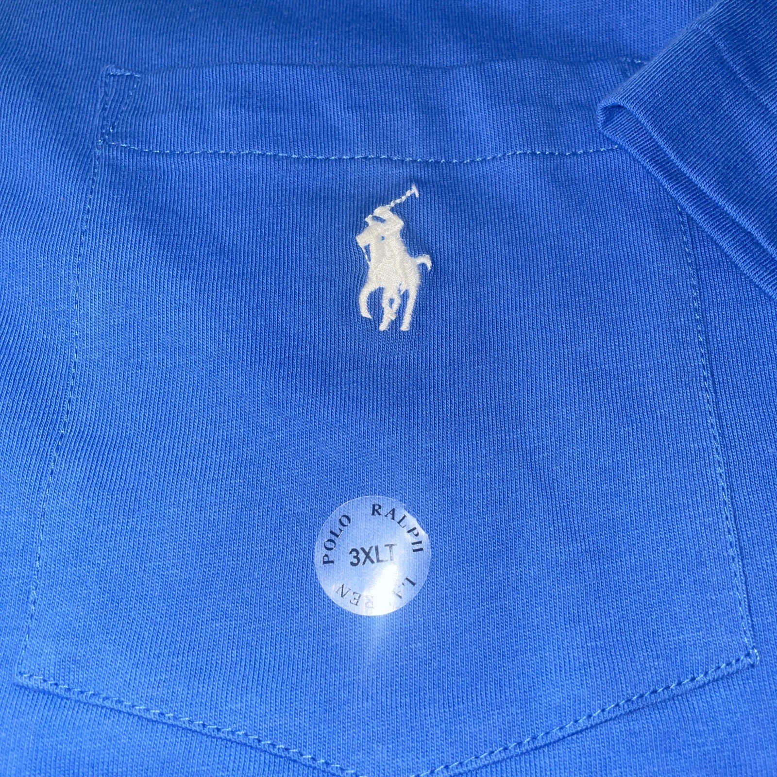 3XLT NWT Polo Ralph Lauren Men's Blue Pocket Cotton Short Sleeve T-Shirt $60 gallery