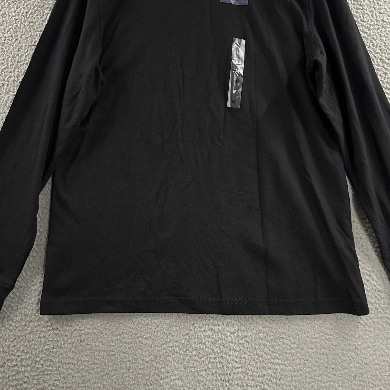 Croft & Barrow Mens Shirt Black Size Medium Turtleneck Easy Care Cotton Blend gallery