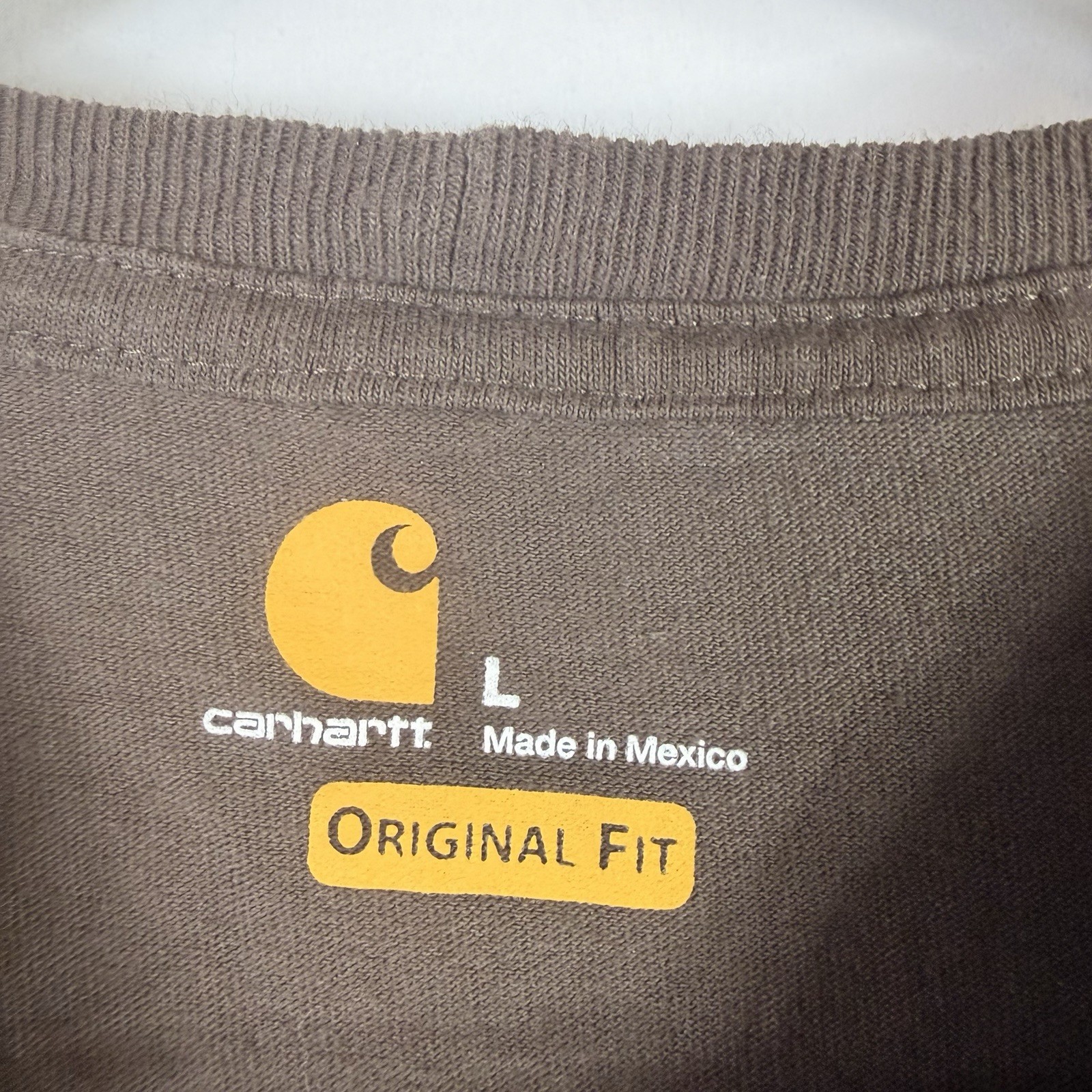 Carhartt Realtree Shirt Men’s L Brown Original Fit 100% Cotton Long Sleeve gallery