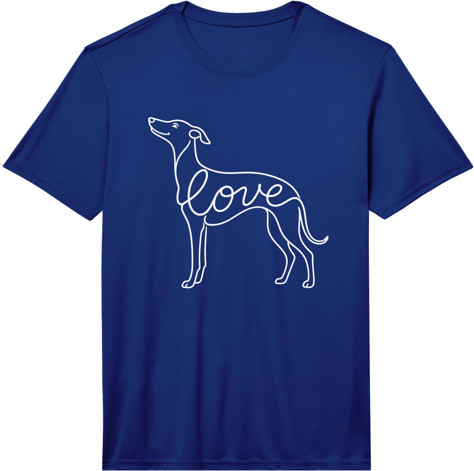 Whippet Minimalist Line Art Love Lover Performance T-Shirt gallery