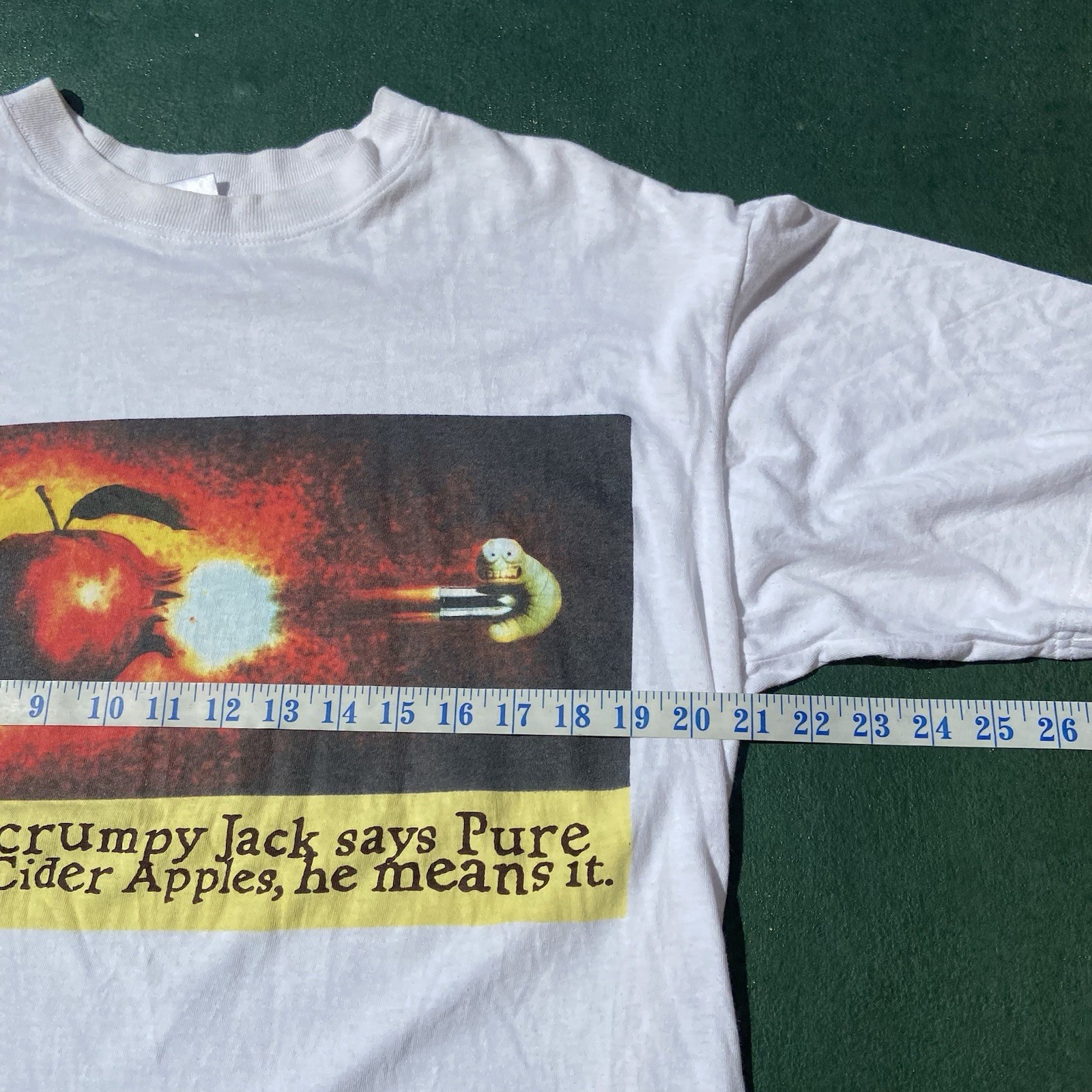 Vintage Scrumpy Jack Cider T Shirt Large Shooting Maggot 90s Promo Breweriana gallery