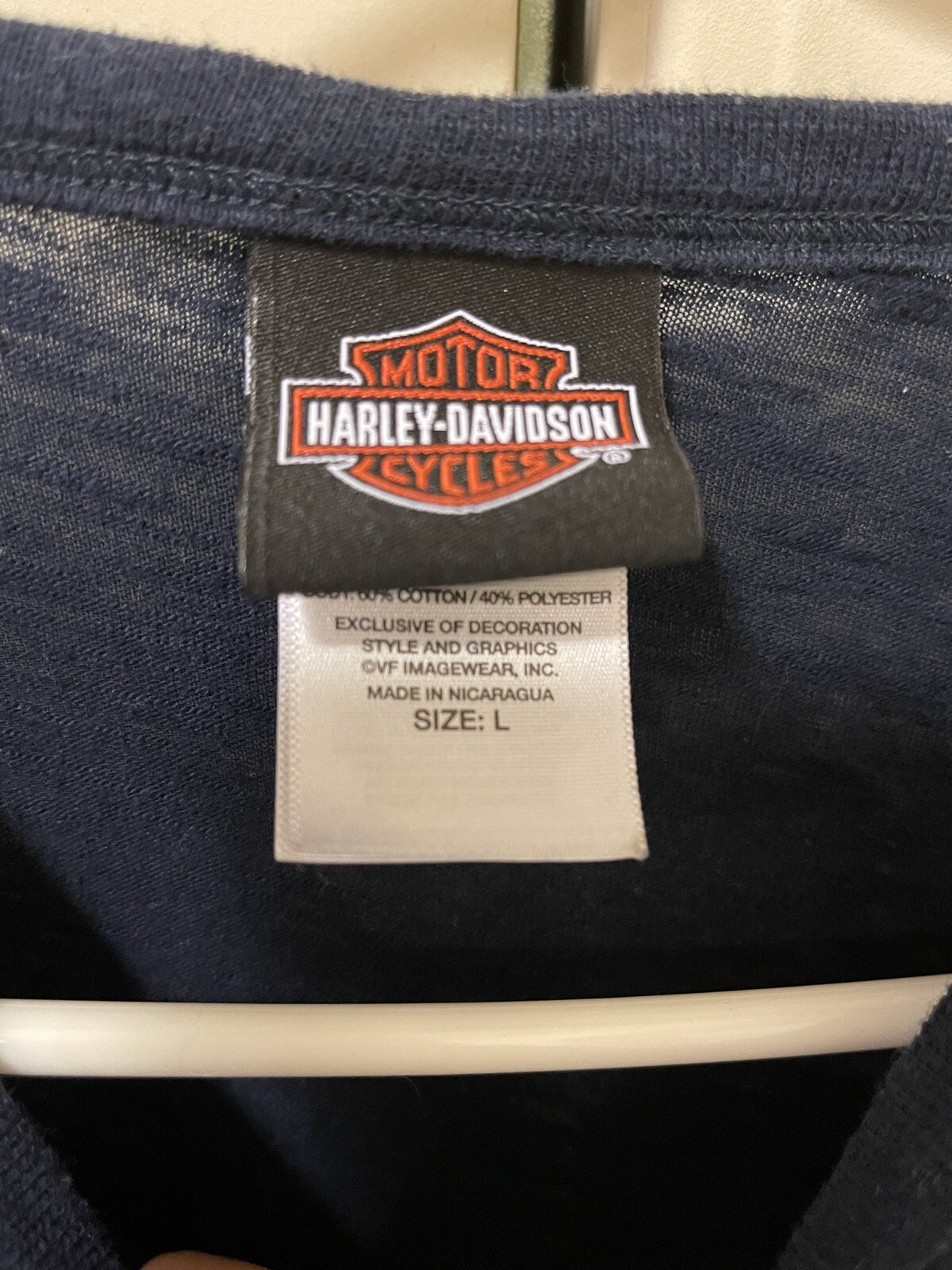 Harley Davidson Flaming Skull Rise to Ride T Shirt Size L VGUC Sheer gallery