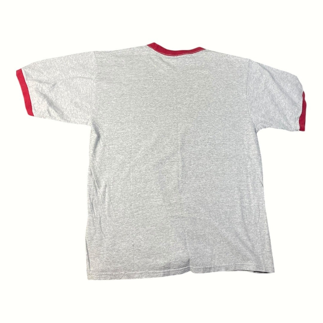 Vintage Delta Pro Weight Men’s Bud Light Large Grey Ringer T-shirt gallery