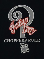 Vtg Indian Larry t-shirt Large Bundle w Book Chopper Shaman Choppers Rule NYC L