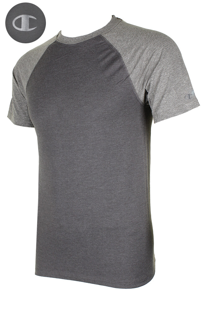 Champion Men's Short Raglan Sleeve Crew Neck Athletic T-Shirt gallery