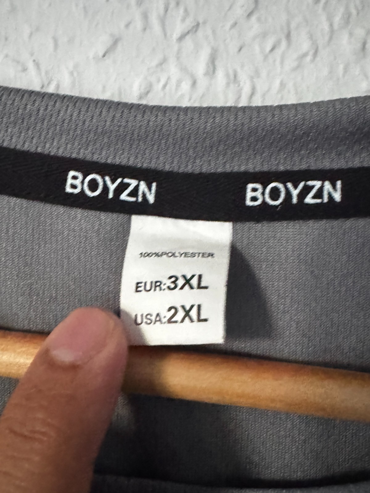 BOYZN Men's Activewear Performance T-Shirt - Charcoal Grey gallery