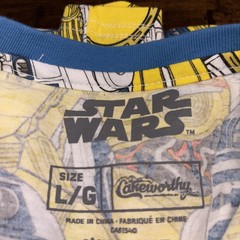 Star Wars R2-D2 C-3PO All Over Print Tee Shirt Disney Cakeworthy Large
