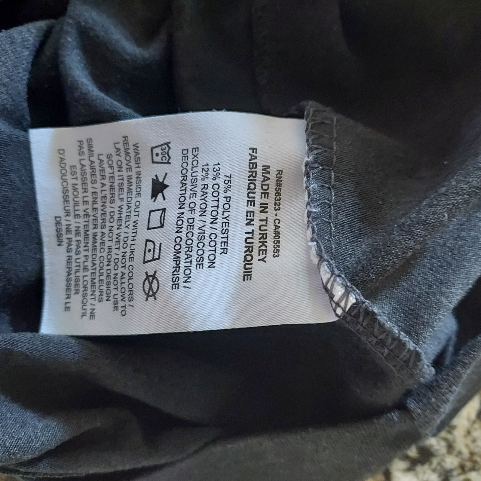Nike Dri-FIT Polyester Cotton Rayon Charcoal Gray Logo Mens T-Shirt L CT6476-010 gallery