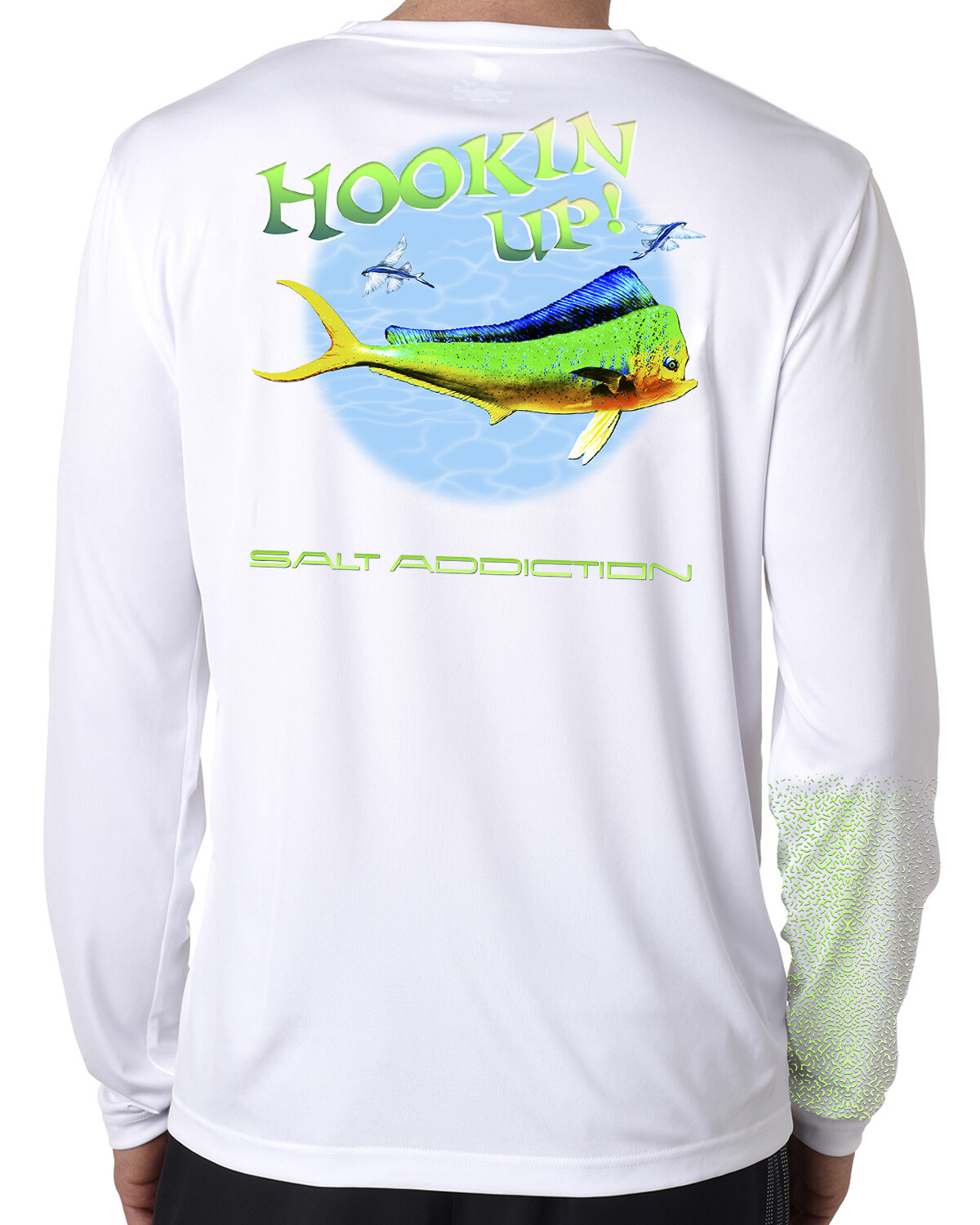 Salt Addiction long sleeve microfiber saltwater fishing t shirt uv upf 50+ Mahi gallery