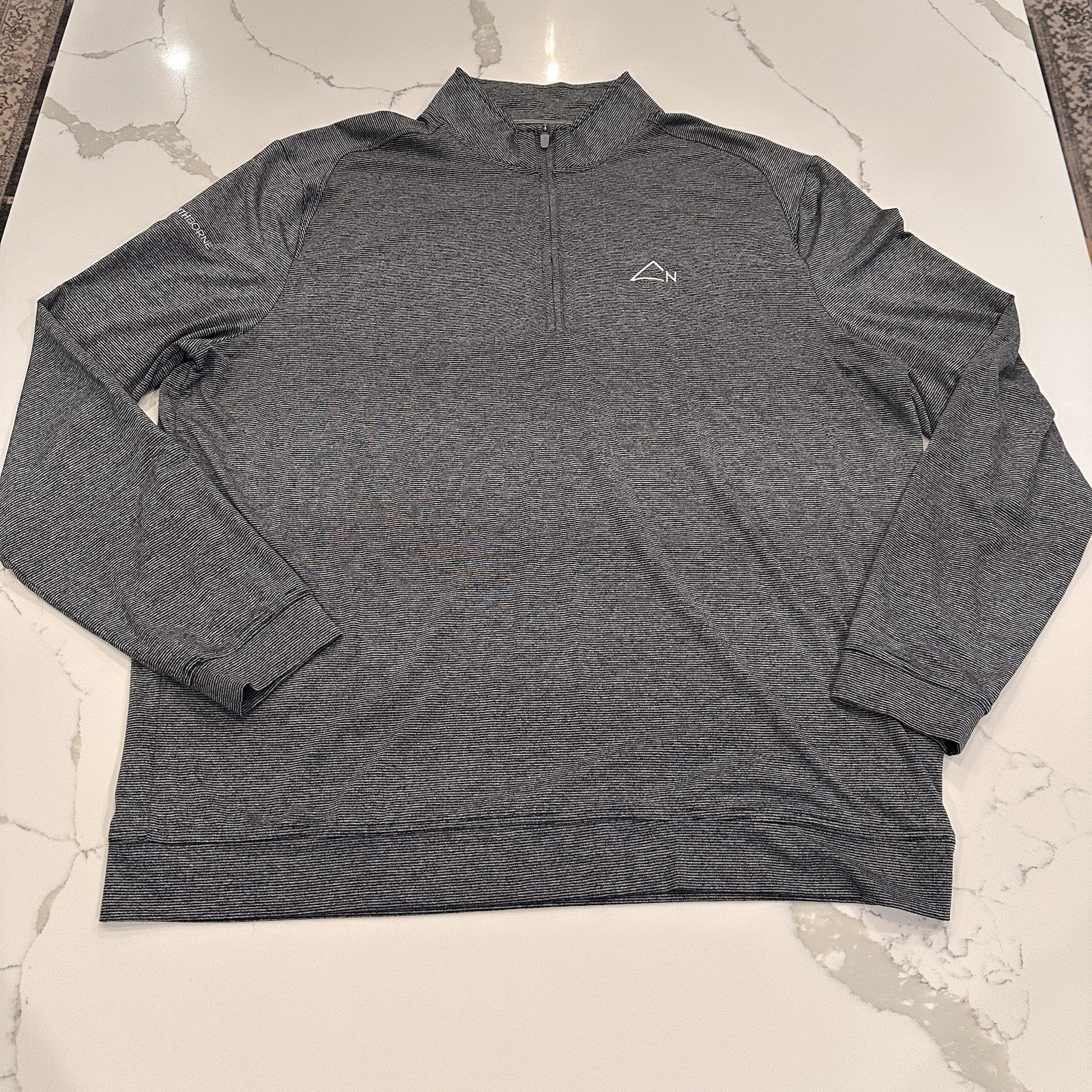 Johnnie-O Vaughn Shirt 1/4 Zip Black Men XL Lightweight Performance Outdoor Logo gallery