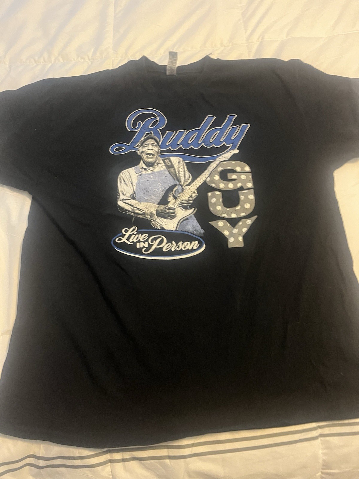 Gildan Heavy Cotton Buddy Guy Live in Person Tour 2023 Black Tee XL gallery