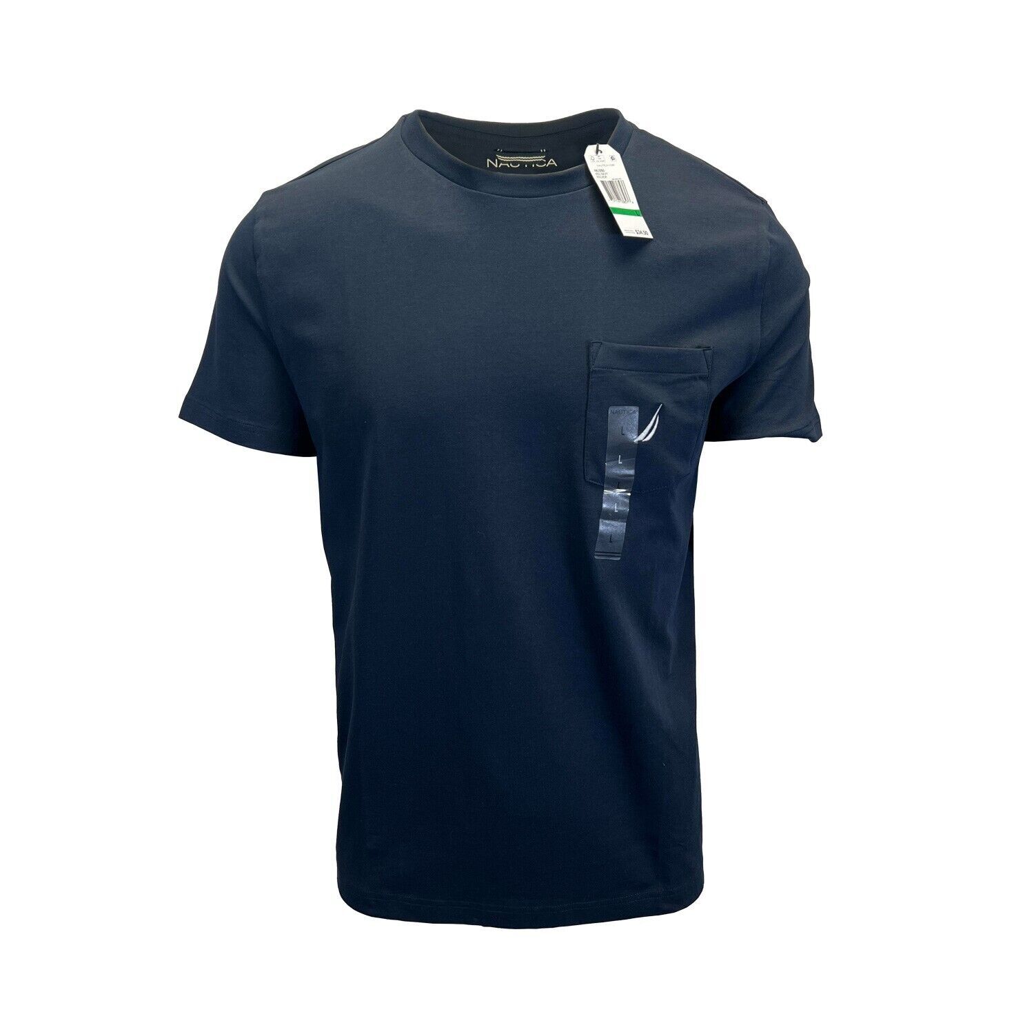 Nautica Men's T-Shirt Solid Crew Neck Short Sleeve Pocket gallery