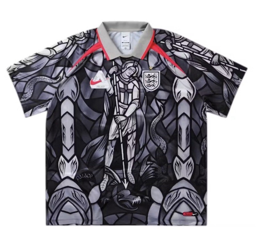 Nike England x Palace Pewter Grey Soccer Jersey IM3198-052 Football Size S gallery