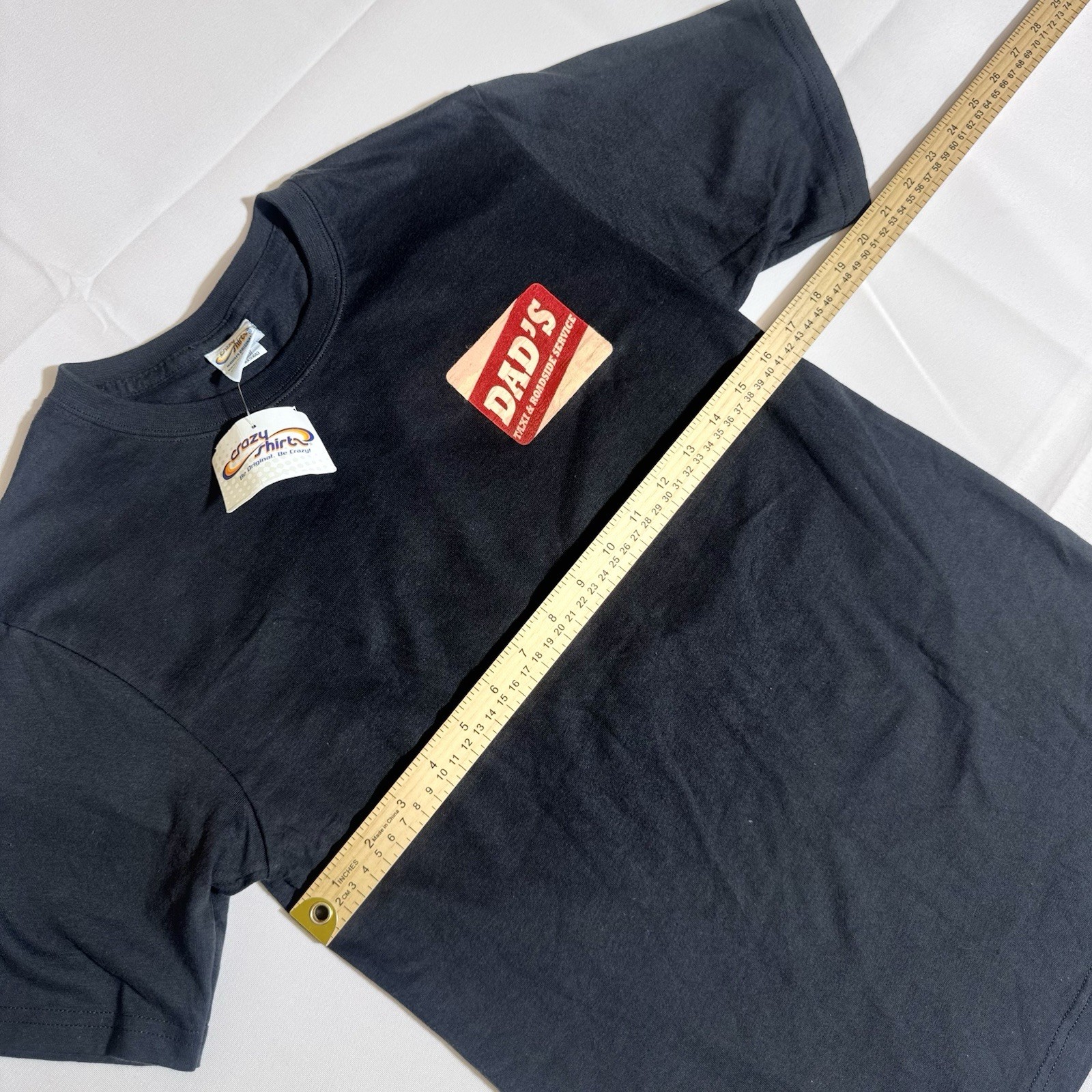 Crazy Shirts Graphic T, NWT, DAD’S, 100% Combed Cotton, Black, Female/Youth, S/M gallery