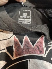 South Pole Black Graffiti Crown Bear Legend Graphic Shirt Size Medium Y2K
