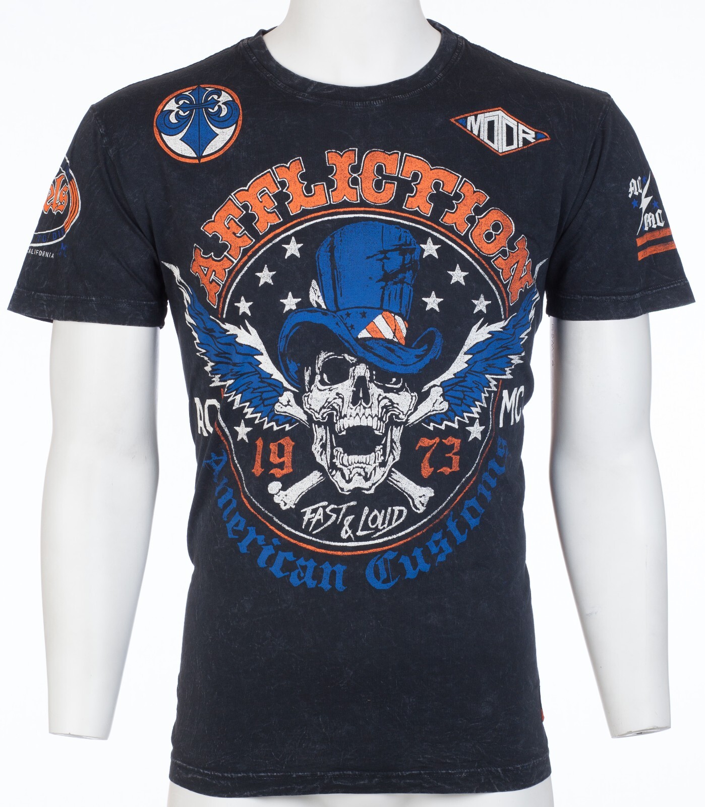 $58 AFFLICTION American Customs STRAIGHT SIX Short Sleeve Slim Fit T-shirt NWT gallery