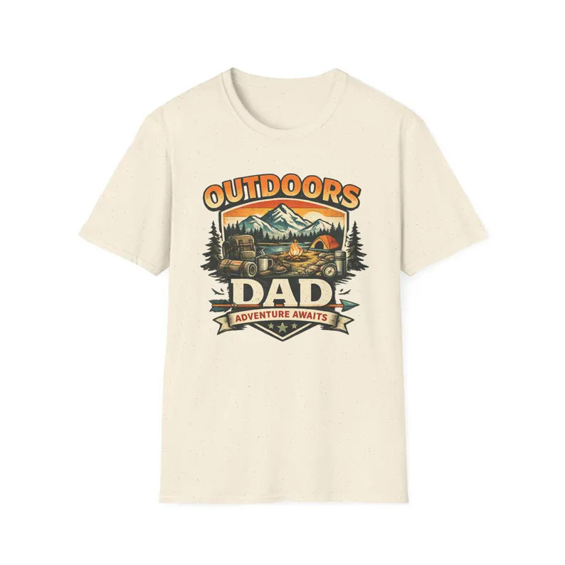 Outdoors Dad Camping Lake Gildan Tee Nature Fishing Hiking gallery