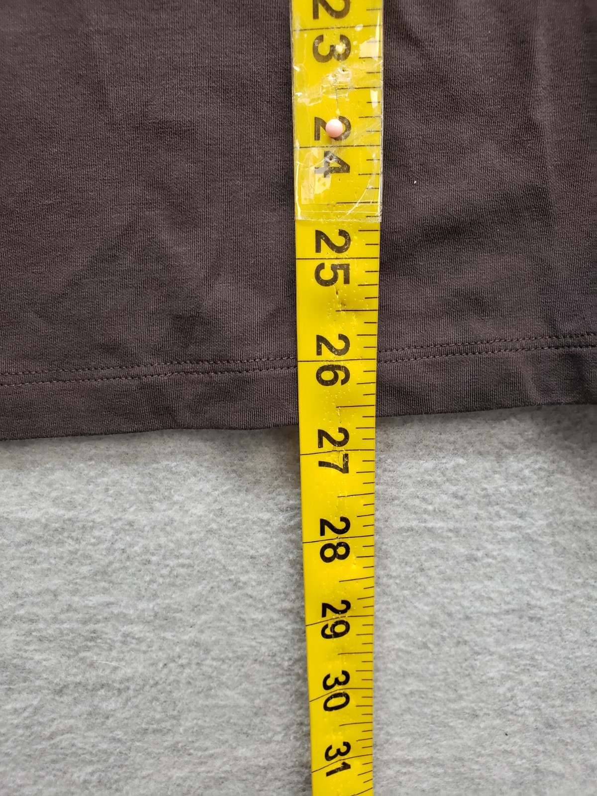 On Men T Shirt L Dark Brown Crew Neck Short Sleeve Pullover Stretch Logo Casual gallery