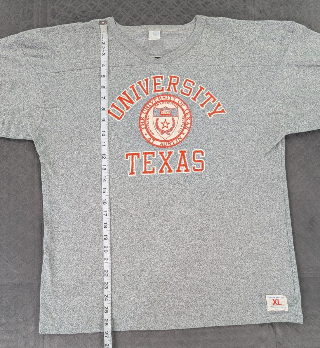 VTG University of Texas Longhorns Shirt Artex 3/4 Sleeve 70s 80s Men Medium/L gallery