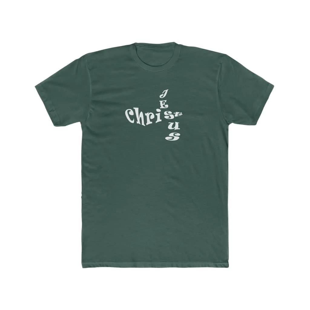 Next Level 3600 Soft Cotton Tee "Jesus Christ" White Font sp gallery