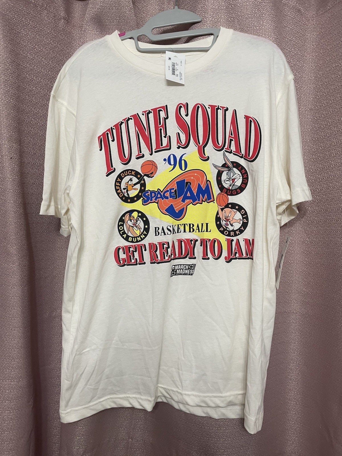 Space Jam 30th Anniversary x NCAA March Madness Champion Tee Shirt Medium 9946