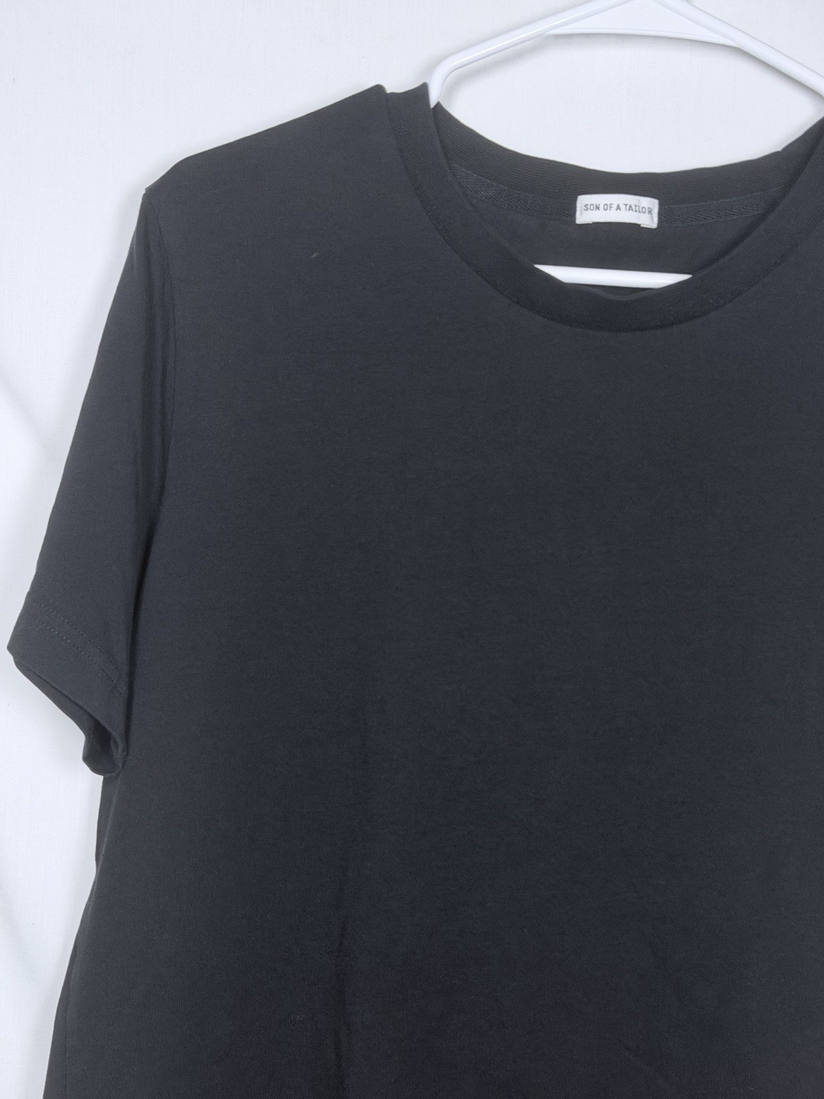 Son of a Tailor Supima Cotton T Shirt Mens Medium Black Crew Neck Short Sleeve gallery