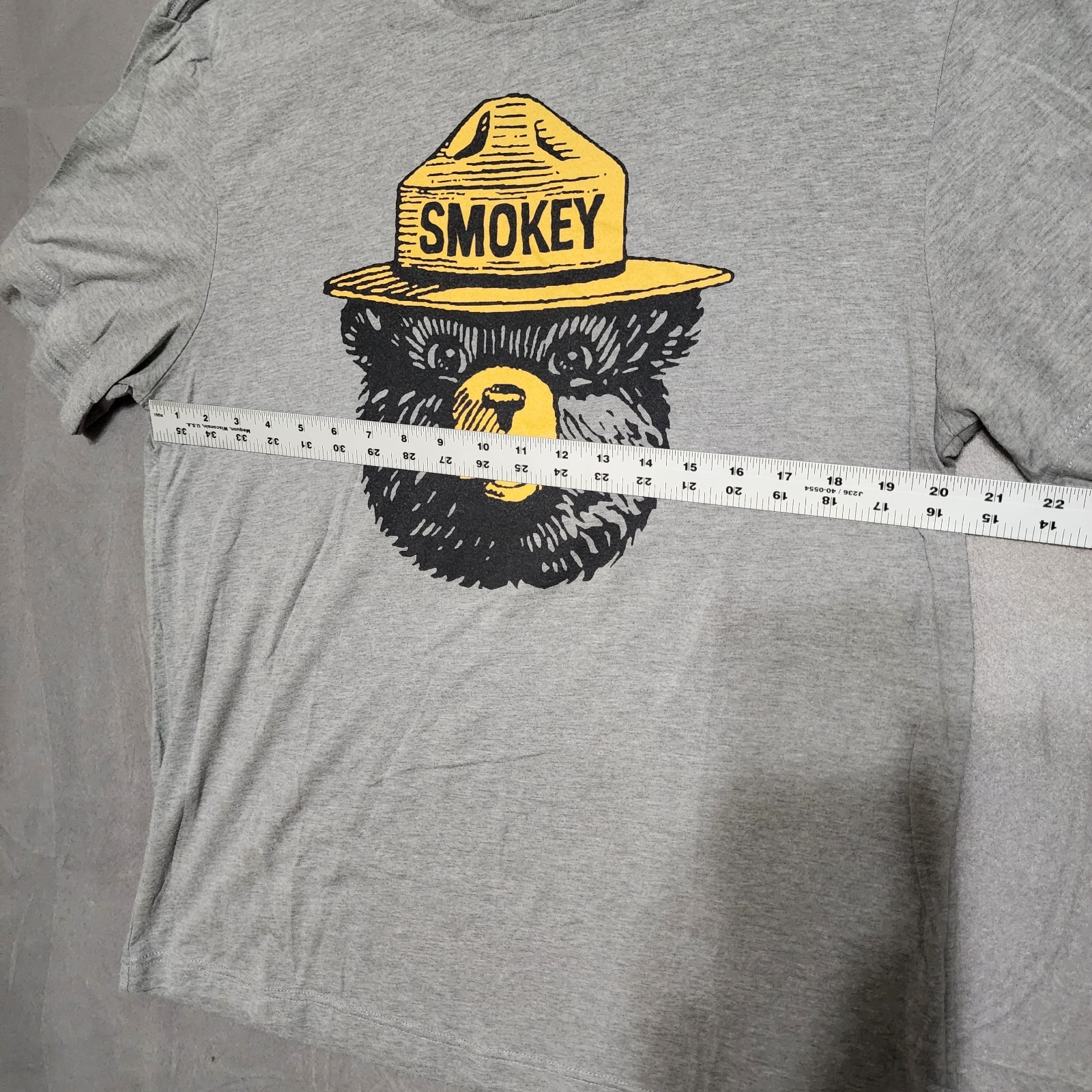 Filson Smokey The Bear Men's XL Grey Shirt Prevent Forest Fires Alaska Outfitter gallery