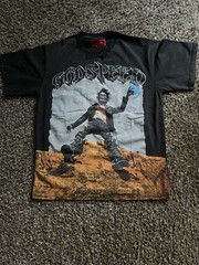 Godspeed Men’s Black “GODSPEED” Graphic Print Crew Neck Short Sleeve T-Shirt L