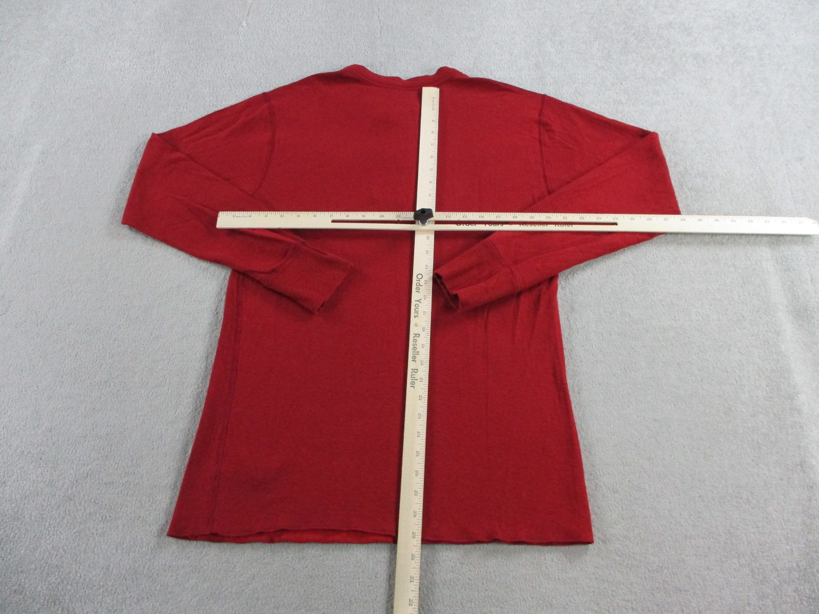 LL Bean Shirt Mens Medium Tall Red River Driver Henley Wool Blend Long Sleeve gallery