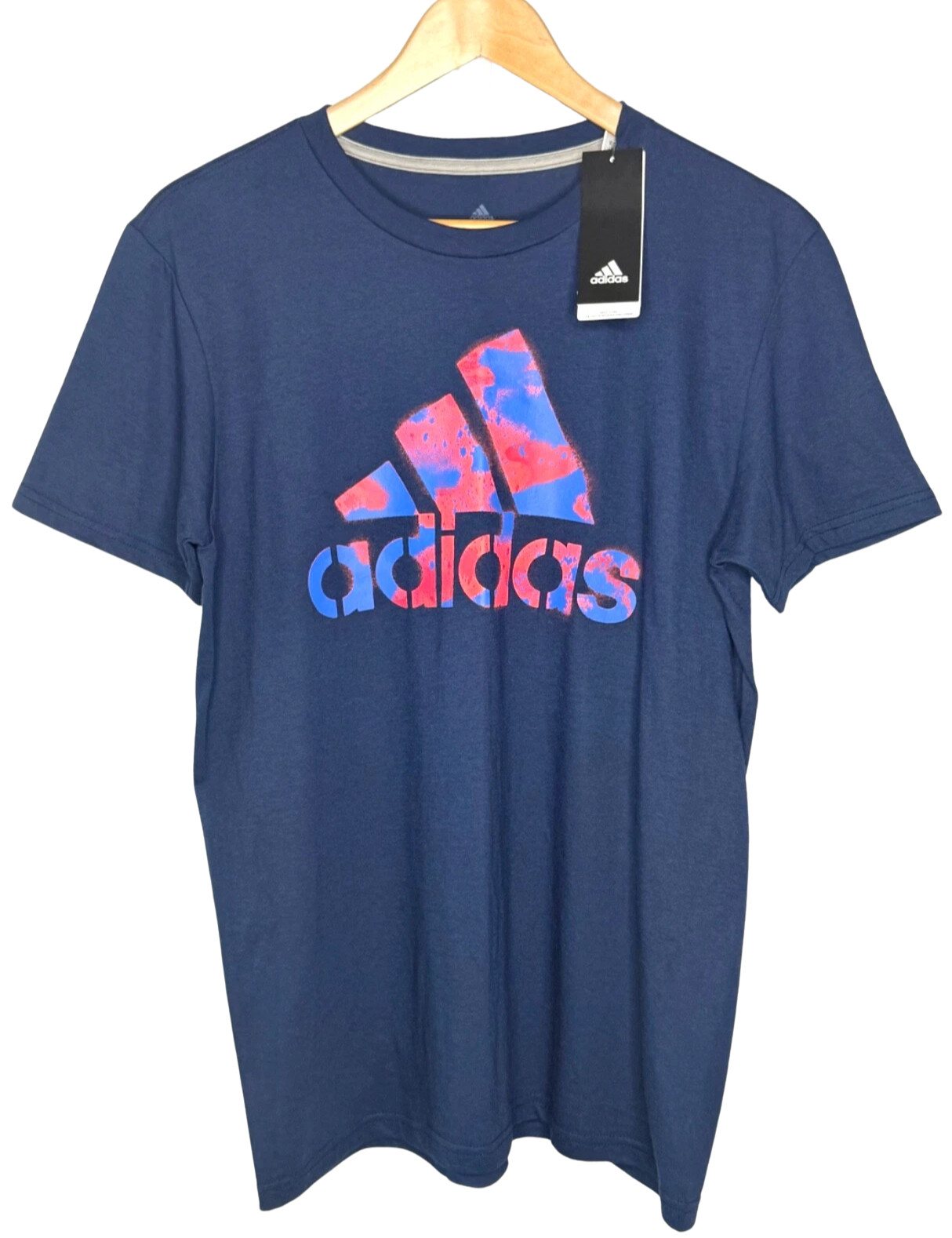 New ADIDAS FT8583 MEN M TEE BLUE SHIRT CAMO UNITE GO TO PERFORMANCE NWT USPSGA