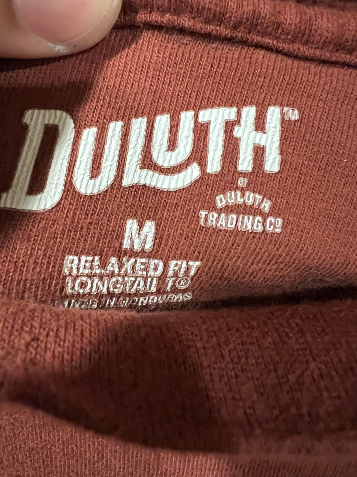 Duluth Trading Company Long Tail Mock Neck Medium Bundle, Orange and Blue gallery