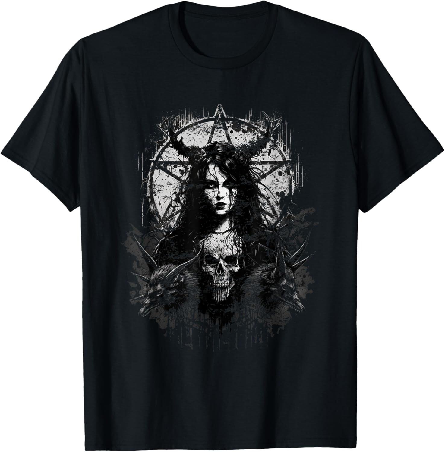 gothic aesthetic Occult Unholy grunge Emo Punk Satanic T-Shirt