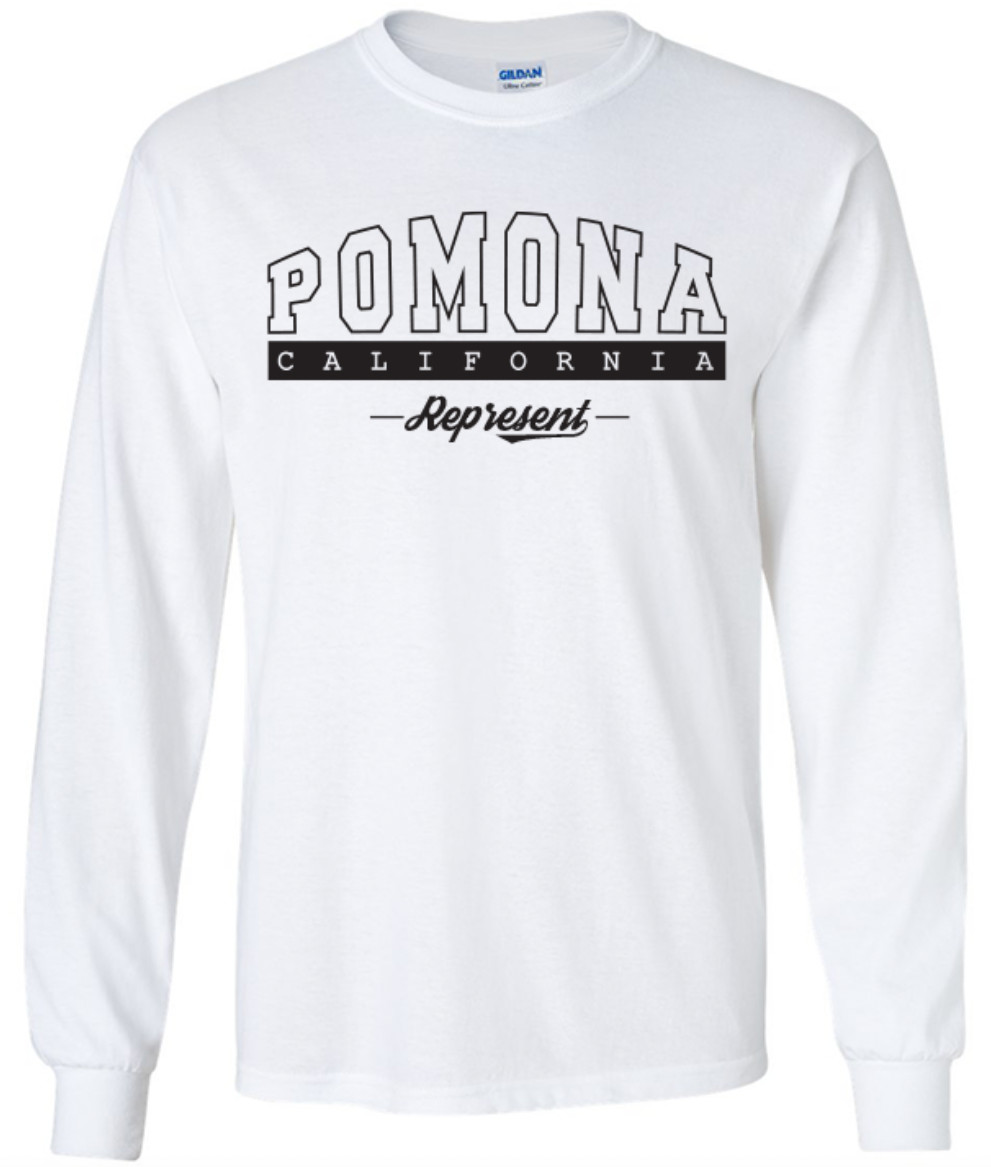 Pomona California State T-Shirt Long Sleeve Graphic Tees Unisex apparel Design