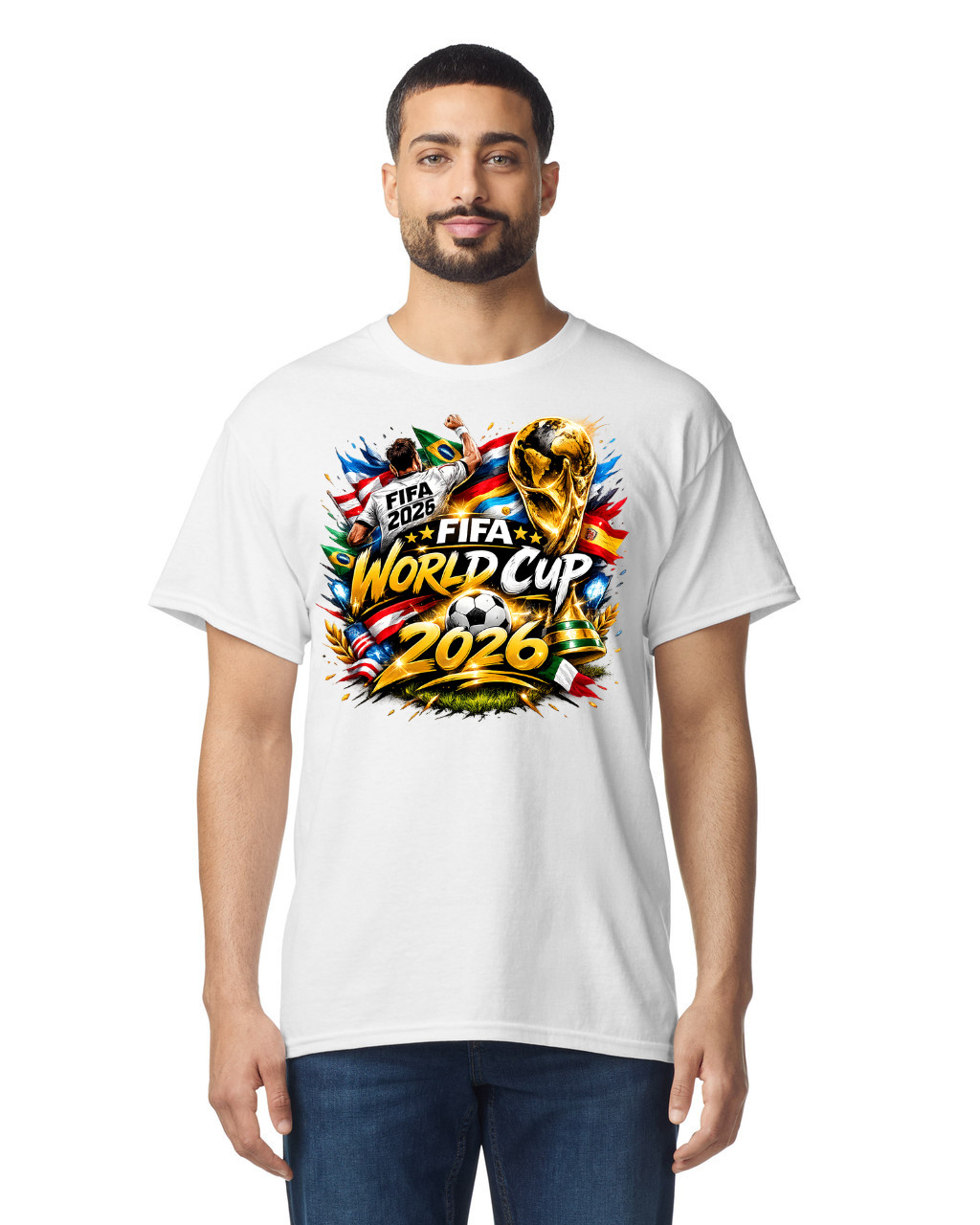2026 Unisex Cotton FIFA World Cup T-Shirt Soccer Fan Graphic Tee Casual Top gallery