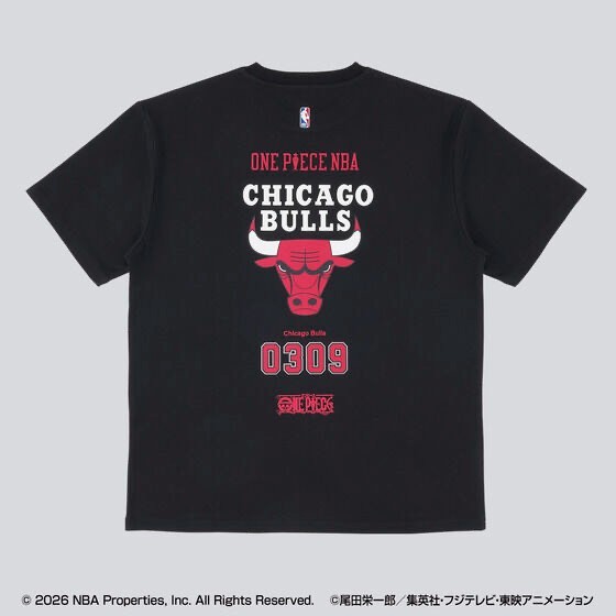 ONE PIECE × NBA T-Shirts Shanks×CHICAGO BULLS BLACK、White gallery