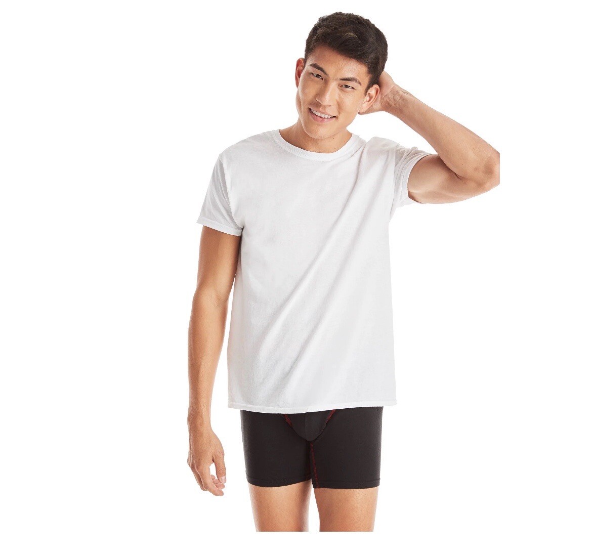 Hanes 2135Z0 T-Shirt for Men, Size L - White gallery