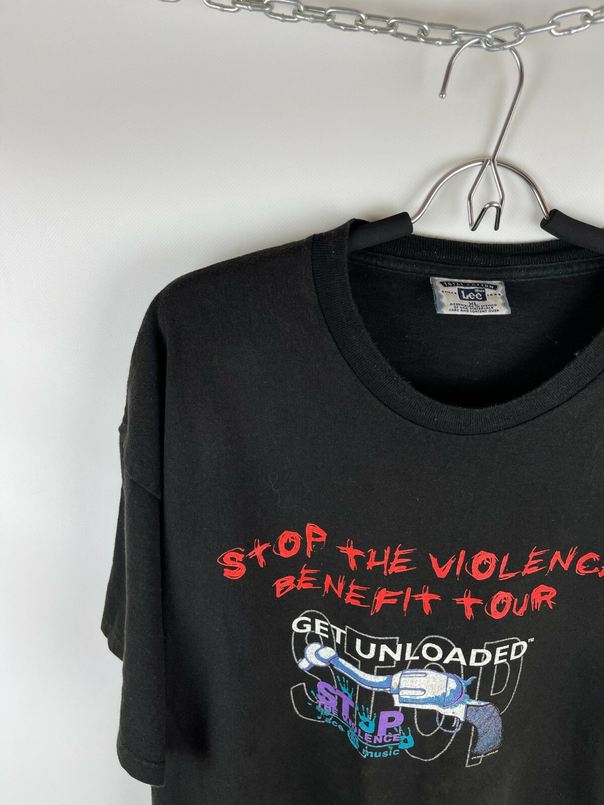 Lee vintage 90s Stop the violence benefit tour band tee gallery