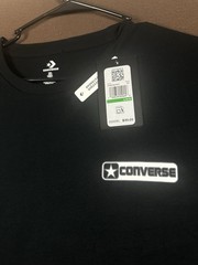 Converse All Star Graphic Star Logo Black Large NWT Short Sleeve T-Shirt
