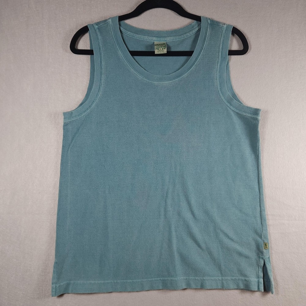 Royal Robbins Shirt Mens Medium Blue Cotton Tank Top Sleeveless Peru Casual