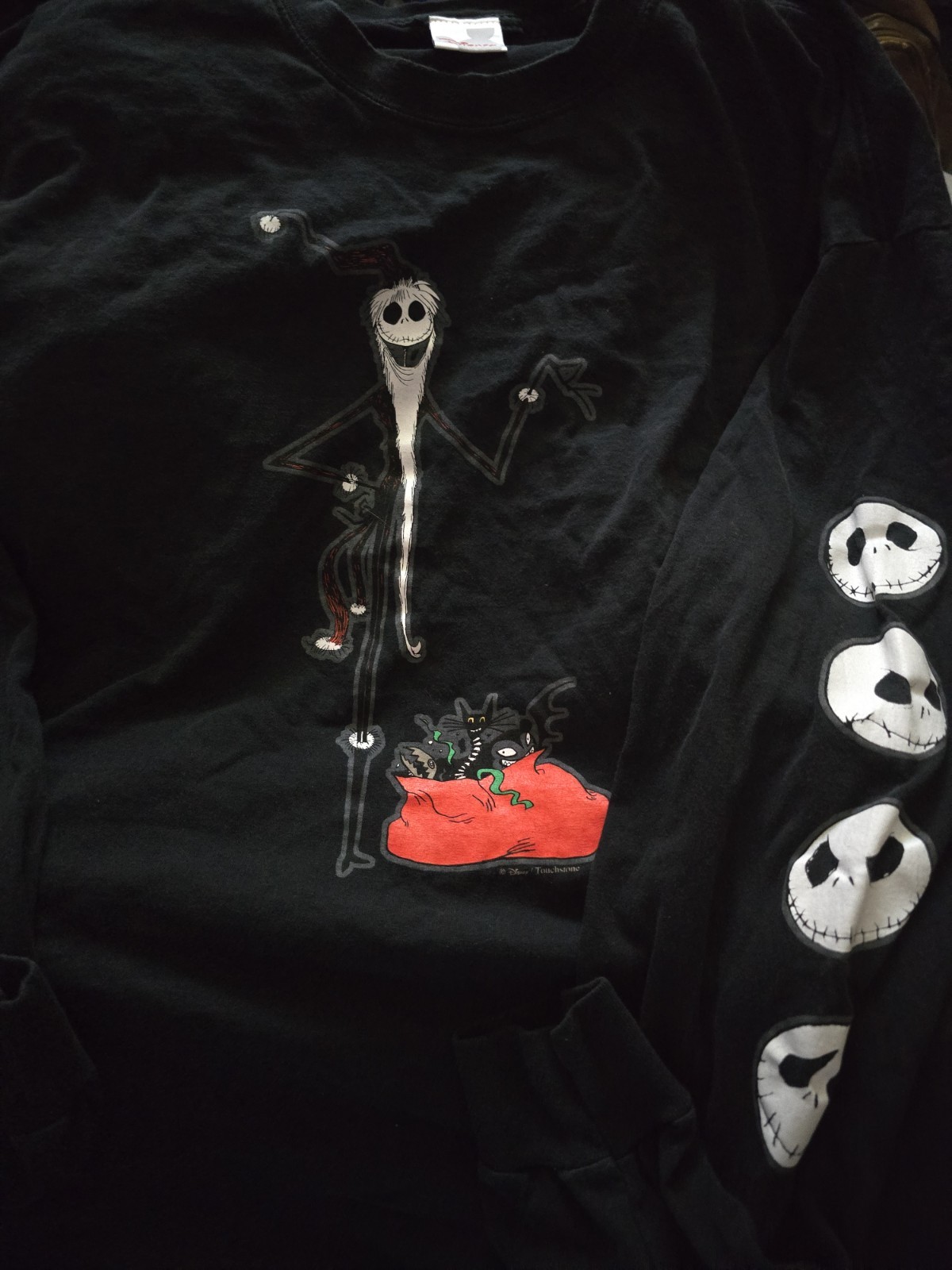 Vintage Nightmare Before Christmas Longsleeve Santa Jack Longsleeve Shirt 2XL gallery