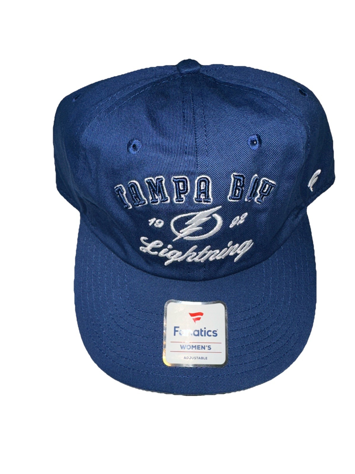 NWT NHL Women's Tampa Bay Lightning Dasher Cobalt Blue Adjustable Strap Back Hat gallery