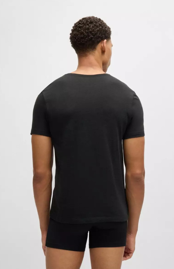 T-Shirts BOSS Mens Multicoloured 3 Pack Short Sleeve With Logo - Size M gallery
