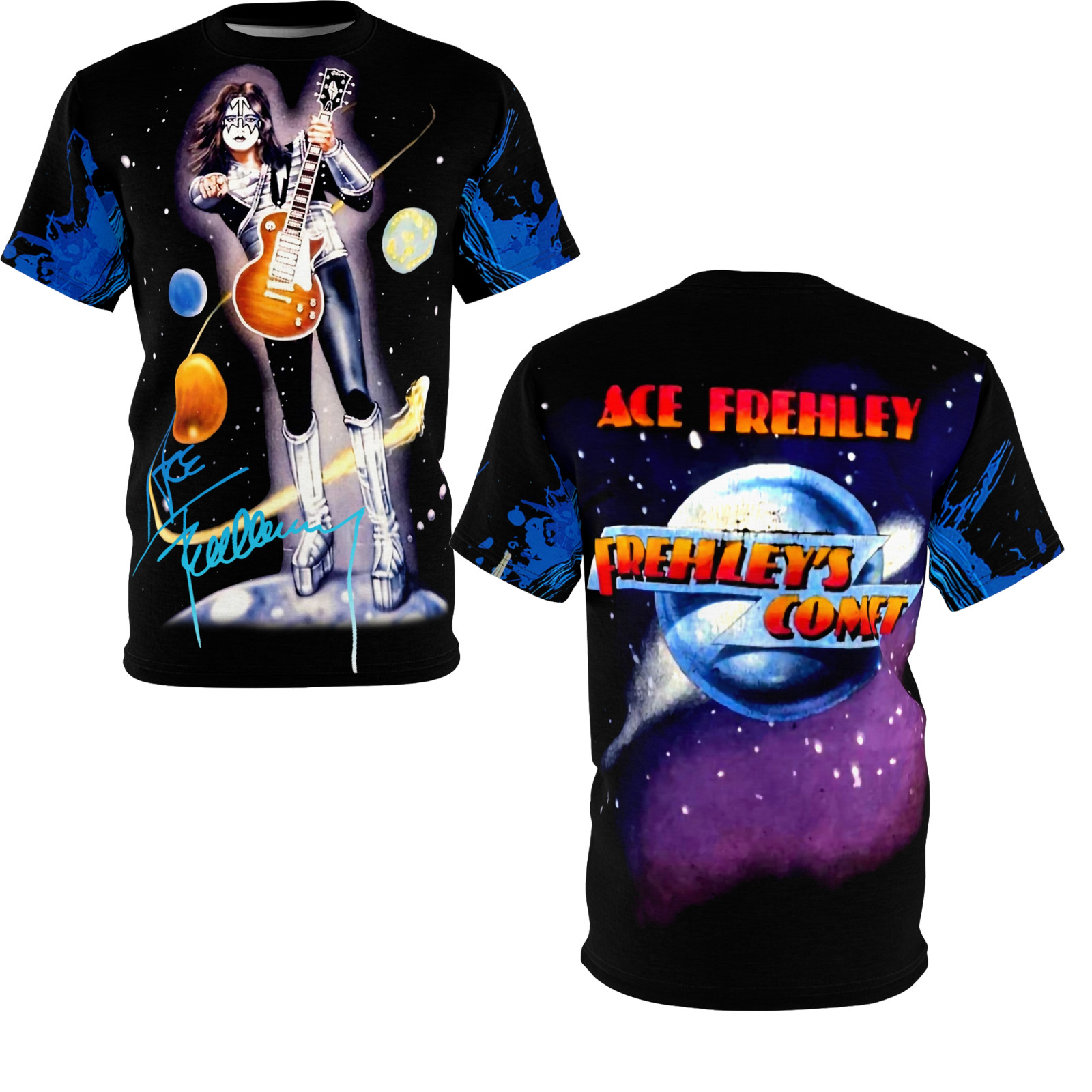 Rare Ace Frehley All Size Men Thank You Memories T Shirt 3D AOP N1Y0